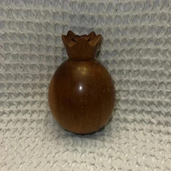 Vintage Mid Century Modern Wood Fruit 5 Piece Set - Picture 5 of 8